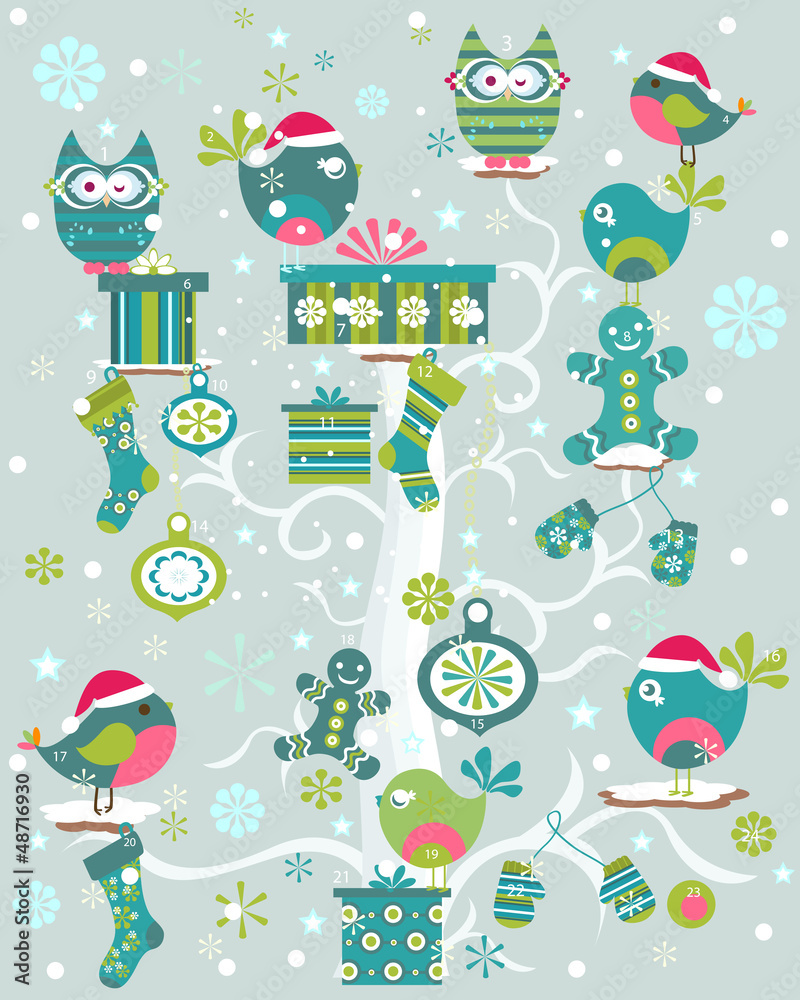 Fototapeta premium advent calendar