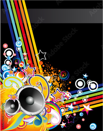 Music Colorful Abstract Background