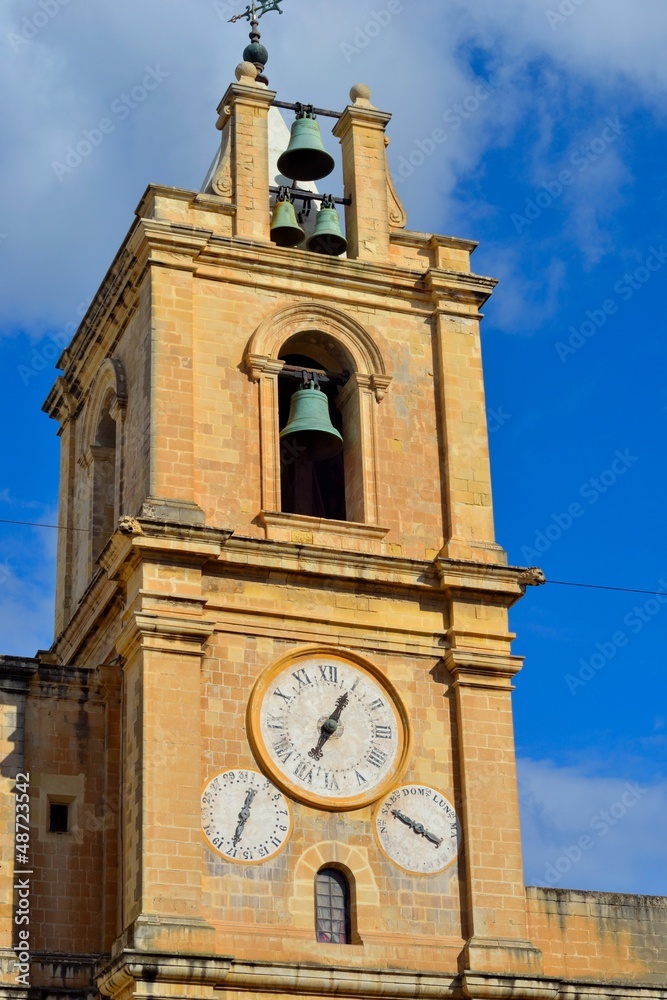 Bell tower of St. John's Co-Cathedral, Valletta, Malta