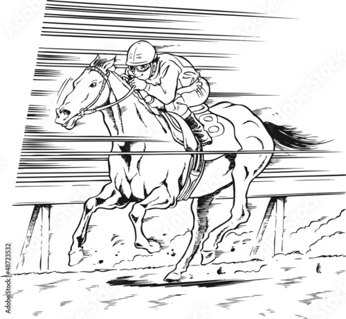 競馬、馬02