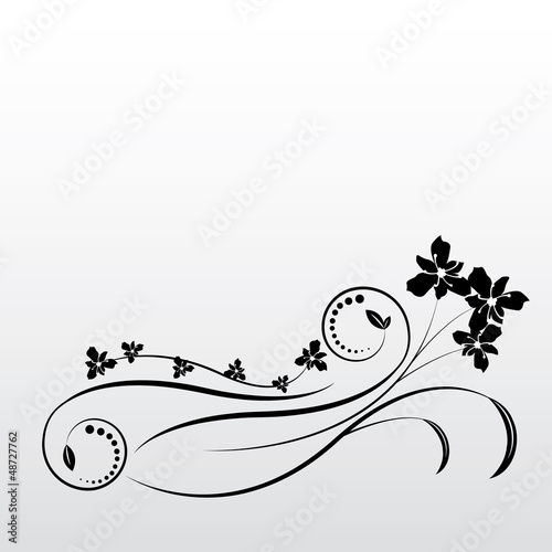 Abstract beautiful flowers creative design
