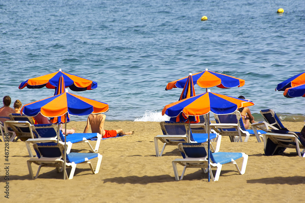 Strandszene auf Lanzarote