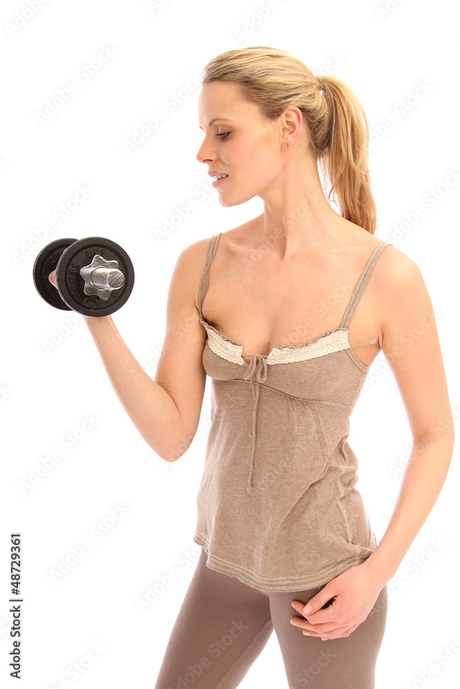 Blondine beim Sport Blondine beim Sport