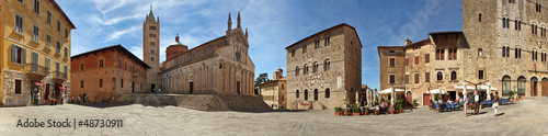 Massa Marittima, piazza Garibaldi e cattedrale a 360° photo