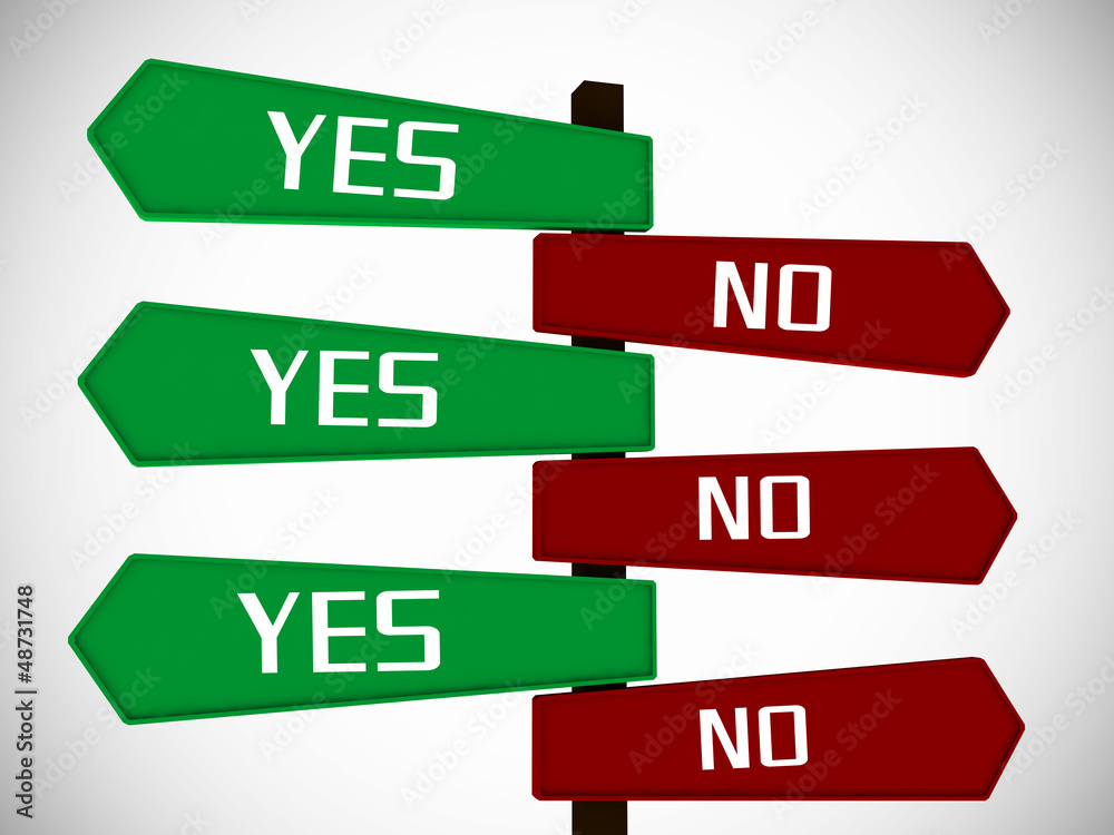 yes no board