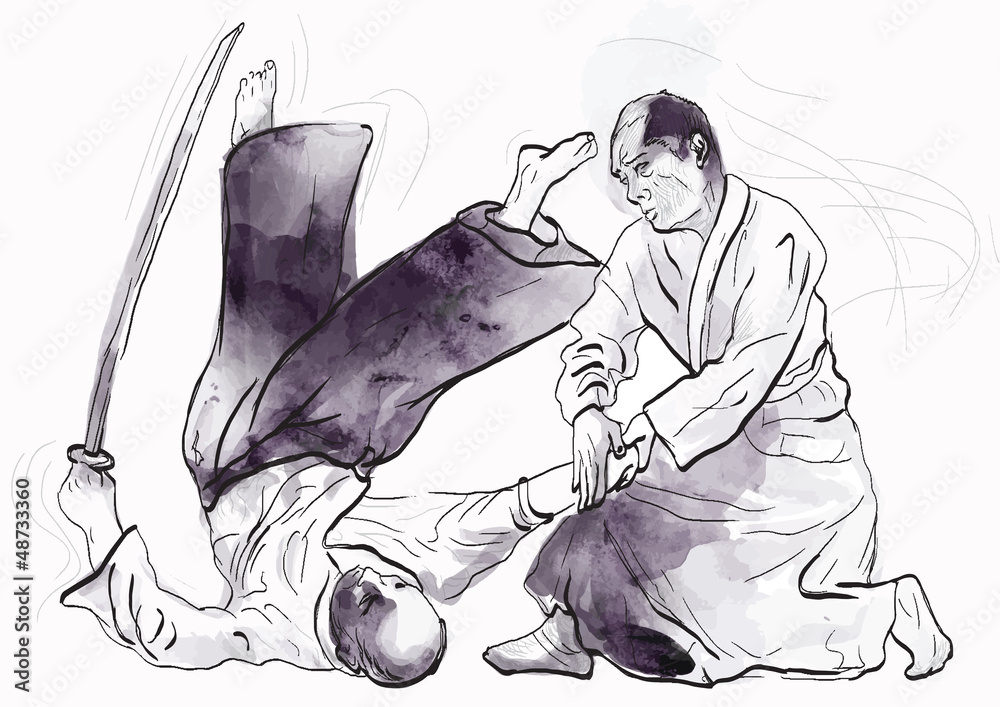 aikido drawing