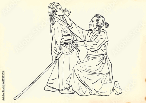 aikido - drawing converted into vector