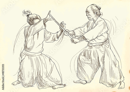 aikido - drawing converted into vector