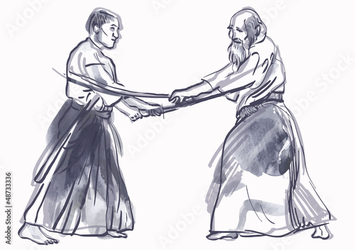 aikido - drawing converted into vector