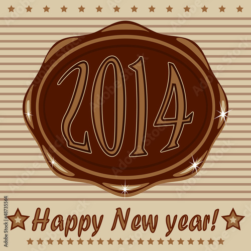 2014 New year chocolate design
