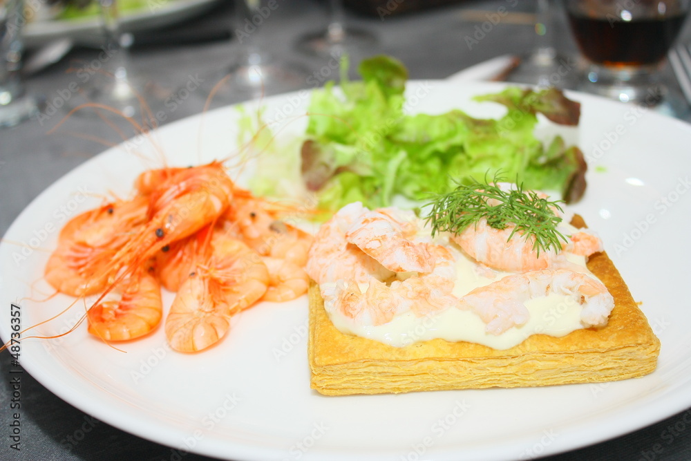 feuilleté de langoustine et crevettes feuilleté de langoustine et crevettes