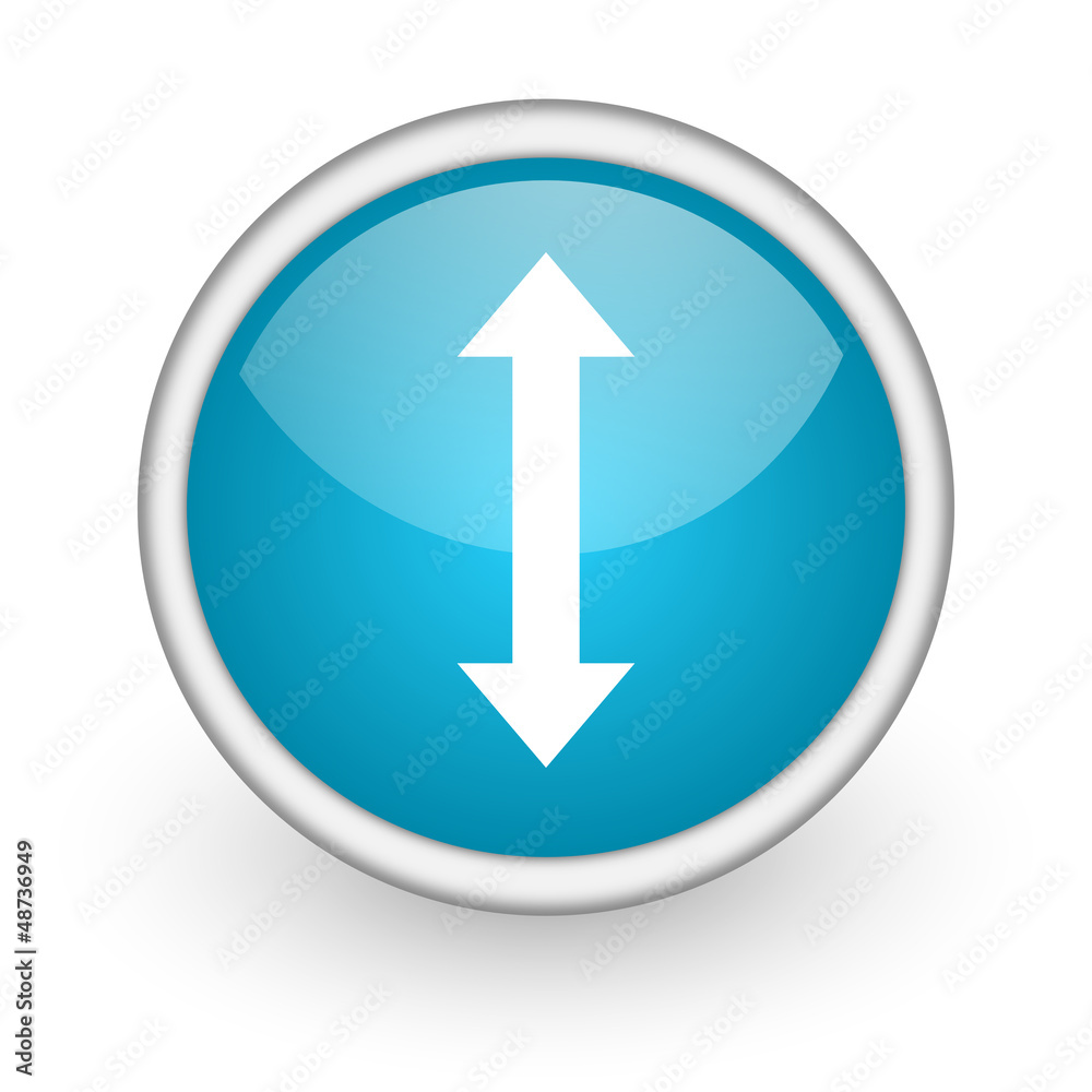 move arrow blue glossy icon on white background move arrow blue glossy icon on white background