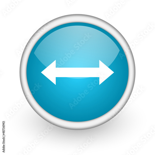 Free Download move arrow blue glossy icon on white background - GFXLoad
