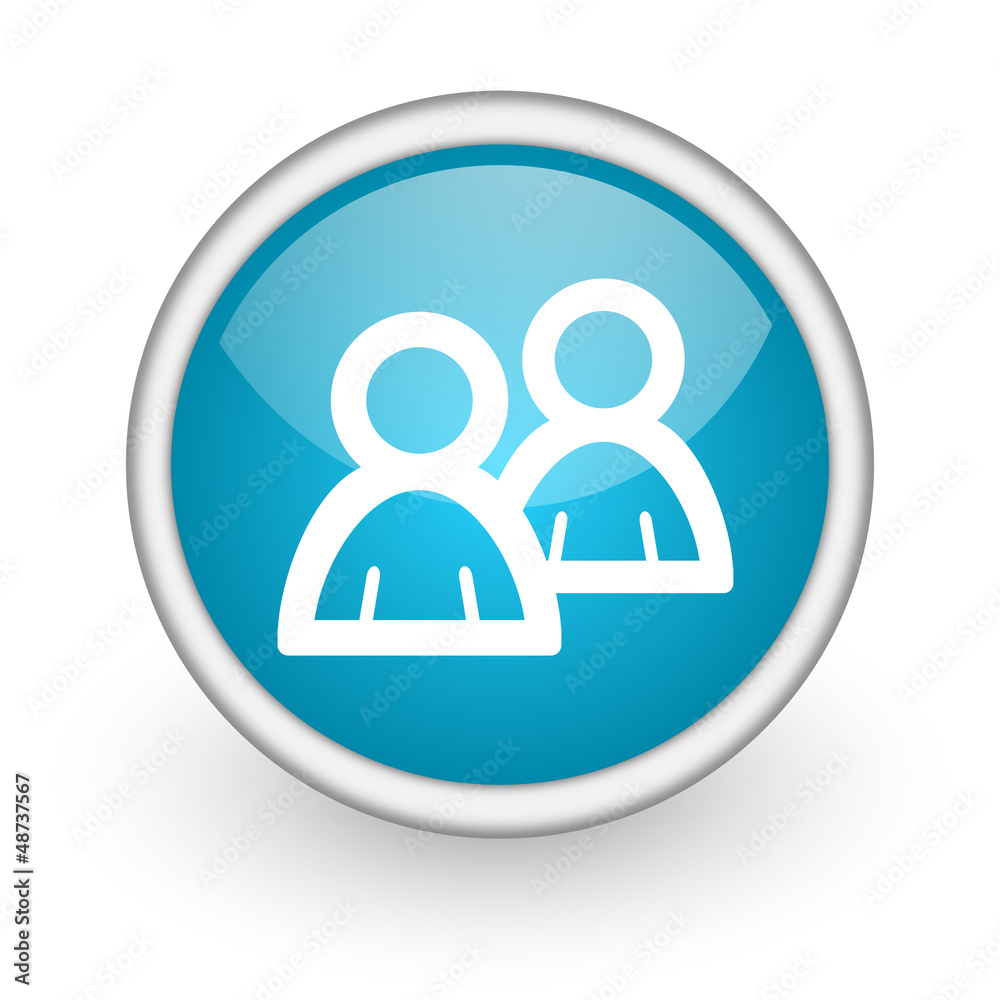 forum blue glossy icon on white background forum blue glossy icon on white background