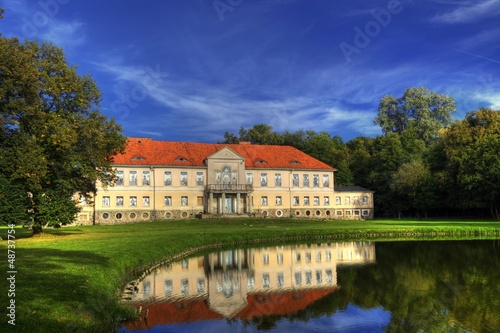 Old palace in Owinska in Poland