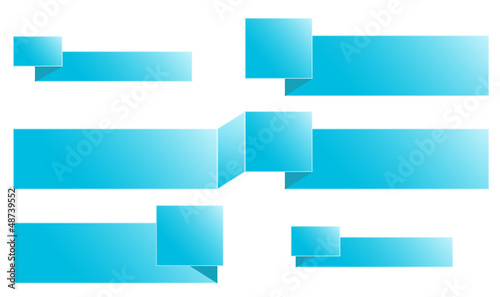 set of blue buttons