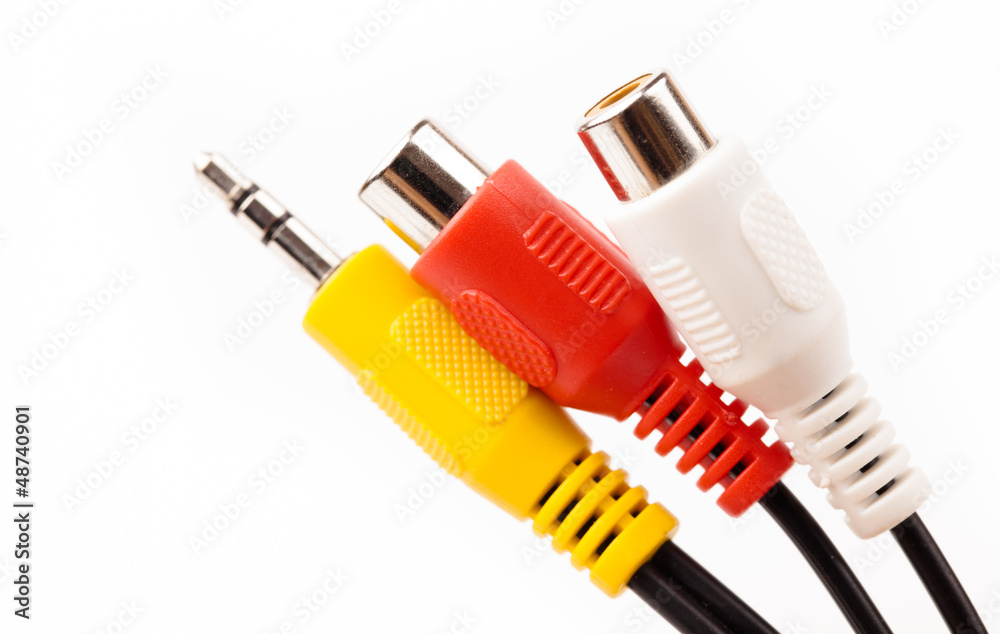 socket jack for music device isolated on wite background socket jack for music device isolated on wite background