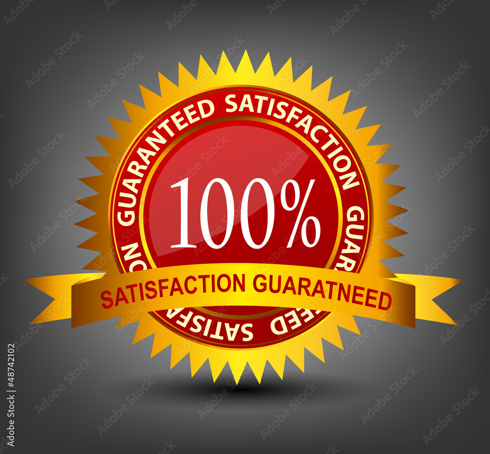 Fatisfaction guaranteed label vector illustration Fatisfaction guaranteed label vector illustration