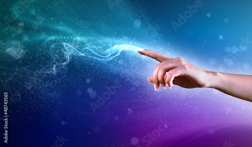 magical hands conceptual image
