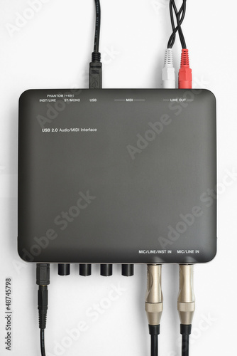 Wallpaper Mural Audio Interface and Cable Torontodigital.ca
