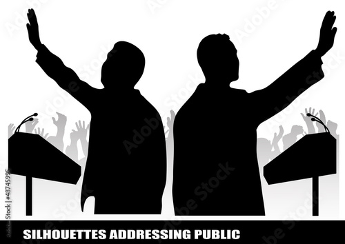 person before a microphone