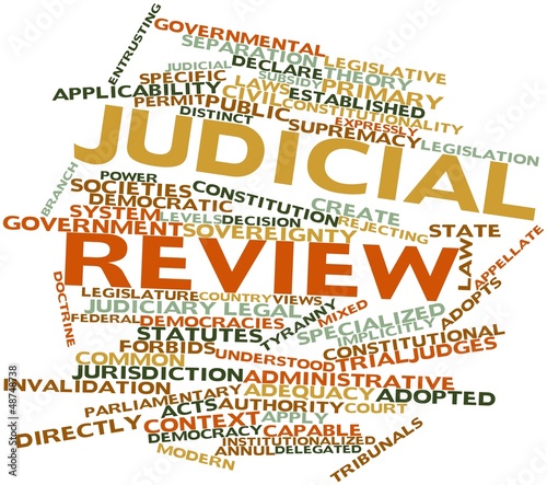 Word cloud for Judicial review