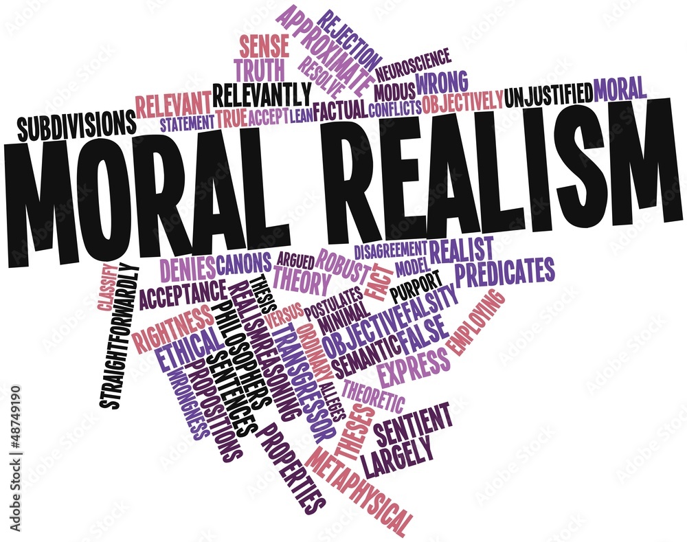 Word cloud for Moral realism Stock Illustration Adobe Stock