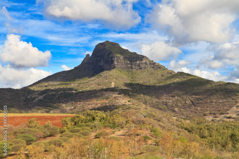 Mountain landscape of Mauritius