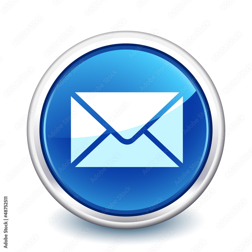 button blue mail button blue mail