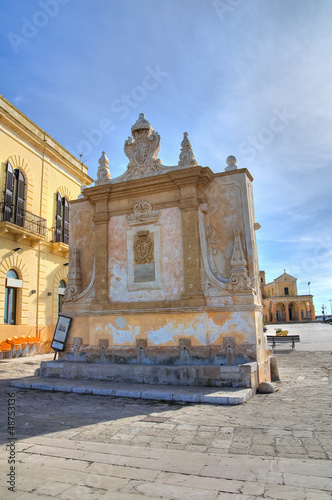 Greek fountain. Gallipoli. Puglia. Italy.