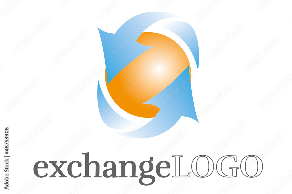 Fototapeta premium Exchange logo