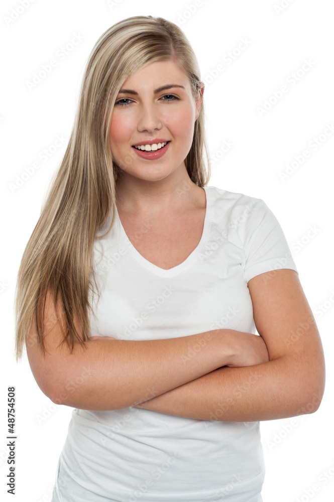 Fototapeta premium Confident teen blonde girl