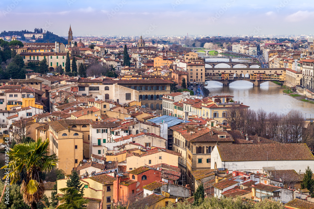 River Arno And Florence