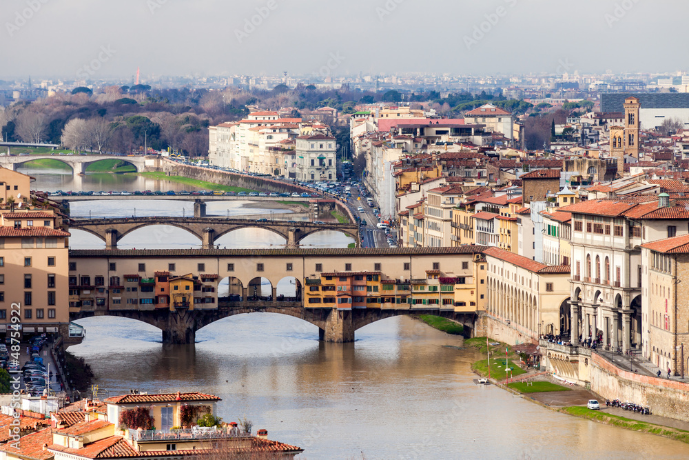 View Of Ponte Vecchio, Florence
