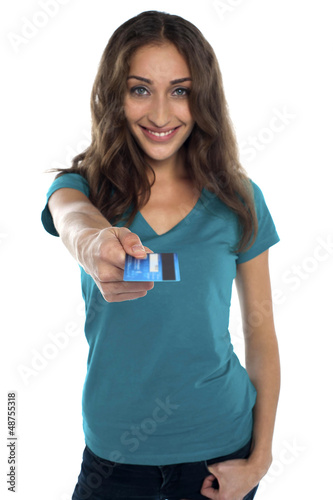 Please accept your new credit card