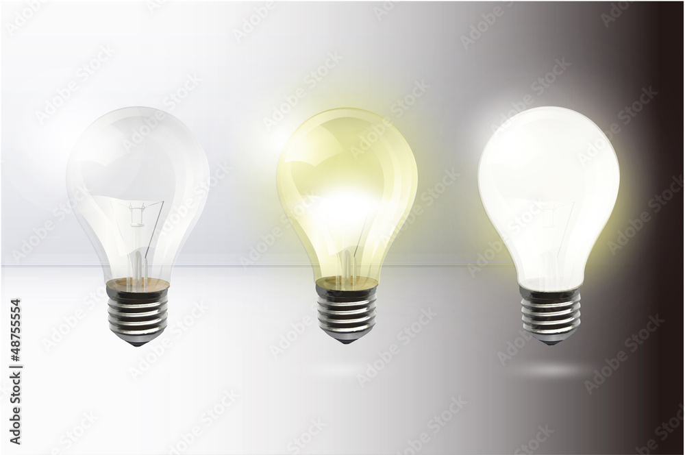 Light up bulb. Vector background design. Light up bulb. Vector background design.