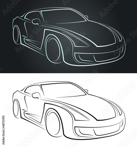 trace automobile sportive