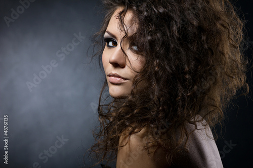 Close up portrait of a glamour woman