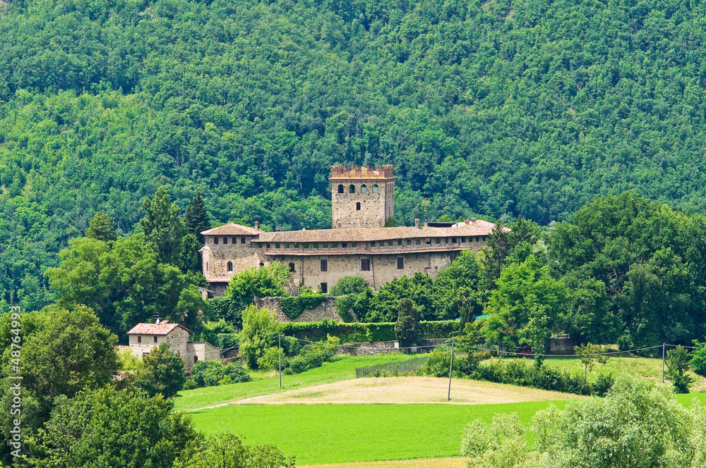 Castle of Montechiaro. Emilia-Romagna. Italy.