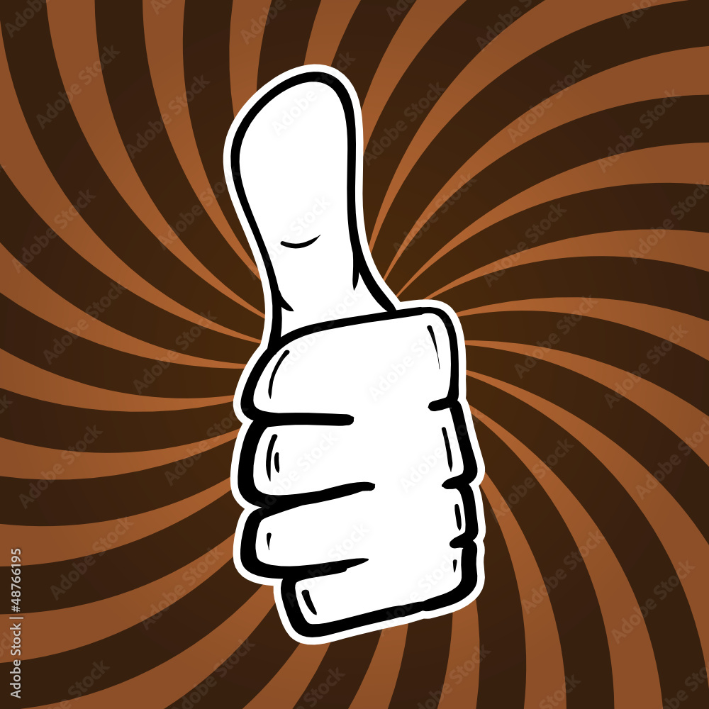 daumen hoch II Stock Vector | Adobe Stock