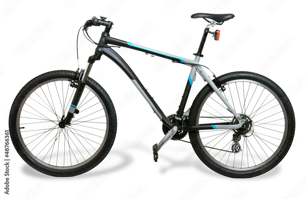 Fototapeta premium Mountain bicycle bike with shadow