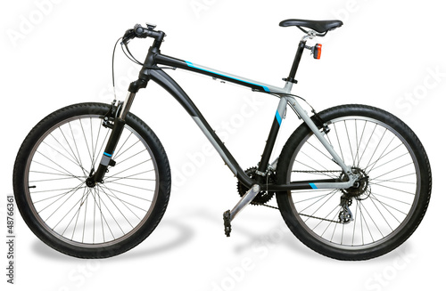 Mountain bicycle bike with shadow