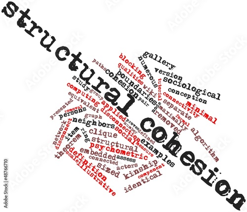 Word cloud for Structural cohesion photo