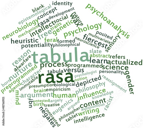 Word cloud for Tabula rasa photo