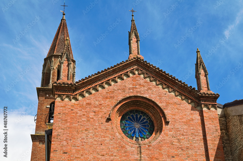 Church of St. Lorenzo. Veano. Emilia-Romagna. Italy.