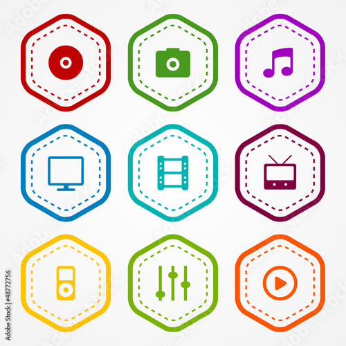 Media badges
