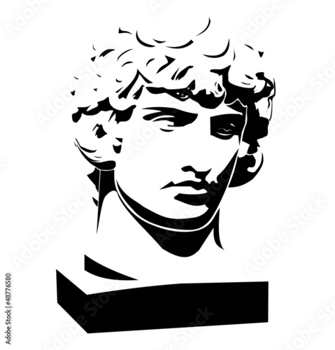 Apollo classic bust and head