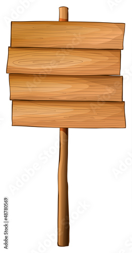 A wooden message board