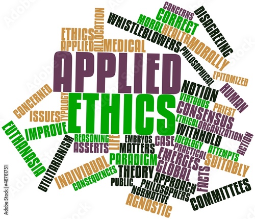 Word cloud for Applied ethics