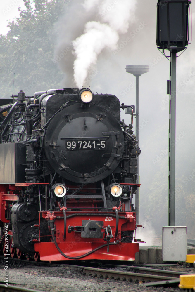 Naklejka premium Lokomotywa parowa Brocken Railway
